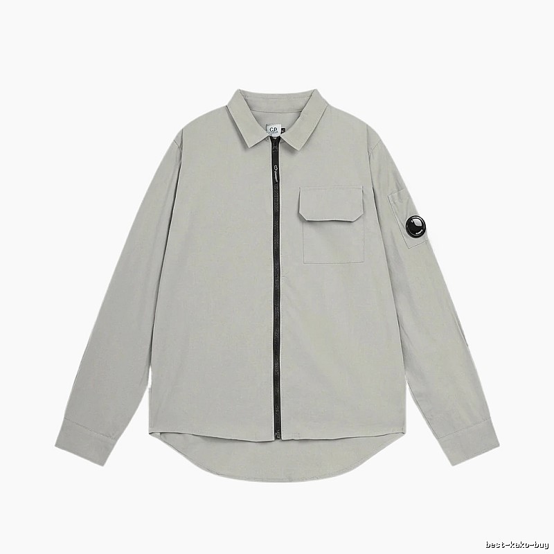 C.P. Grey Workwear-style Shirt