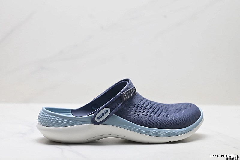 Crocs RIDE Series Simple Style Blue and White Slippers