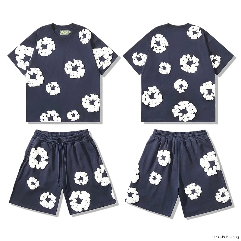 Denim Tears Floral Casual Style Set
