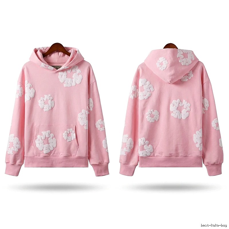 DENIM TEARS Floral Pink Hoodie
