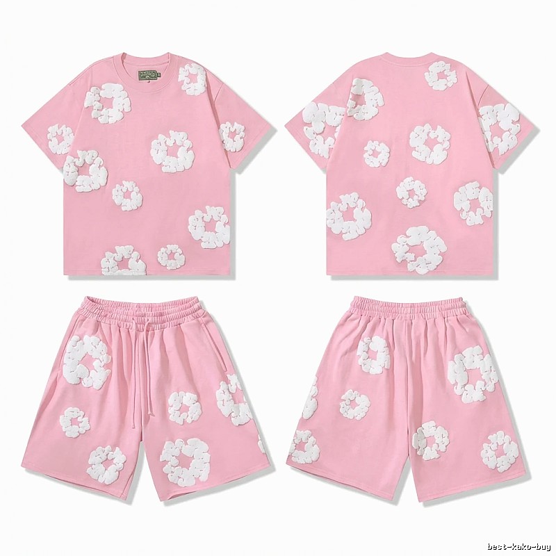 DENIM TEARS Floral Style Pink Suit