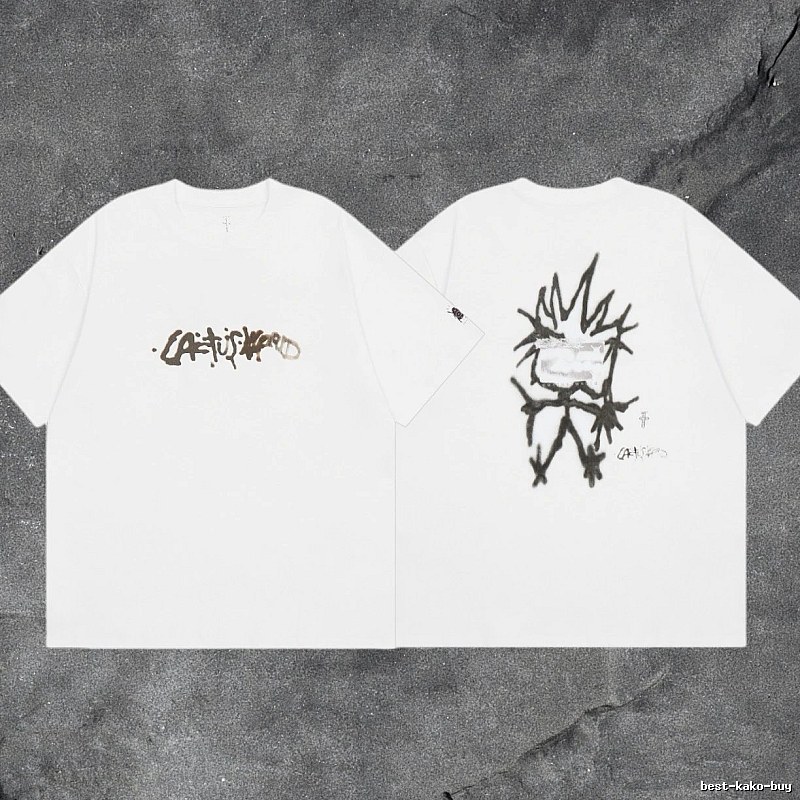 Denim Tears White Graphic T-Shirt Bold Graphic