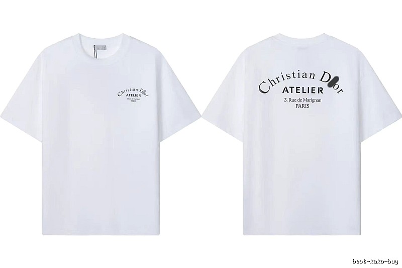 Dior Atelier Minimalist Style White T-Shirt