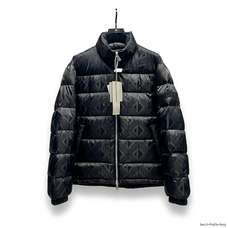 Dior diamond - checkered black down jacket