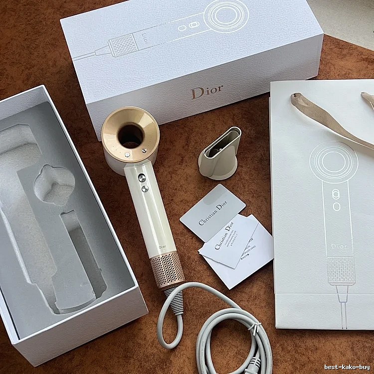 Dior Hair Dryer in White and Gold