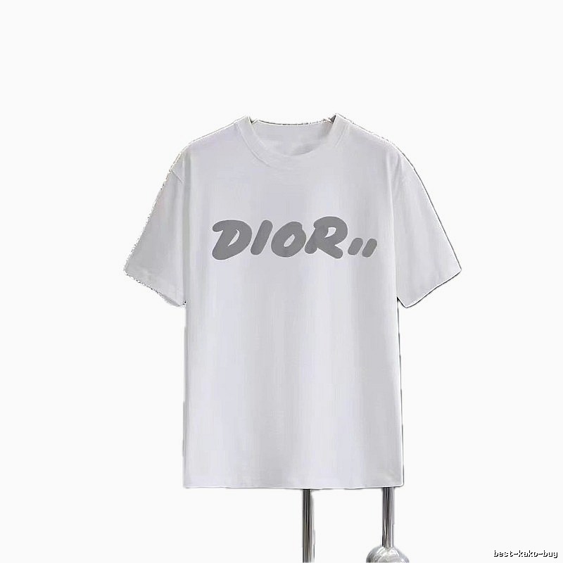 Dior Logo Printed Casual White T-shirt