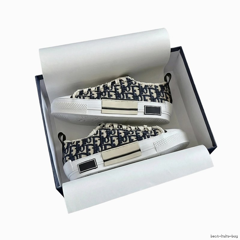 Dior monogram black and white sneakers