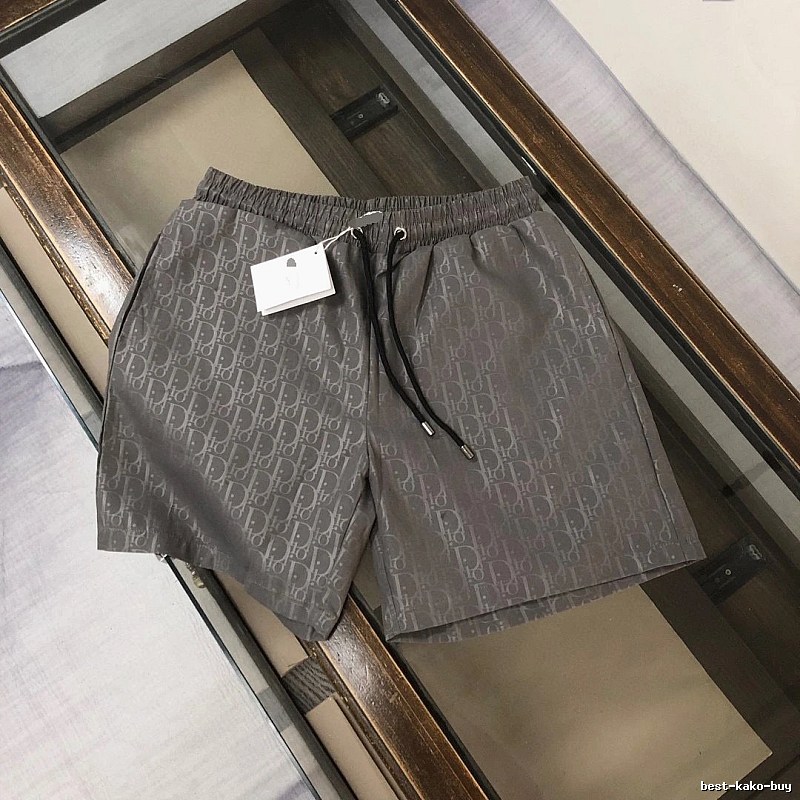 Dior Oblique All-over Print Casual Grey Shorts