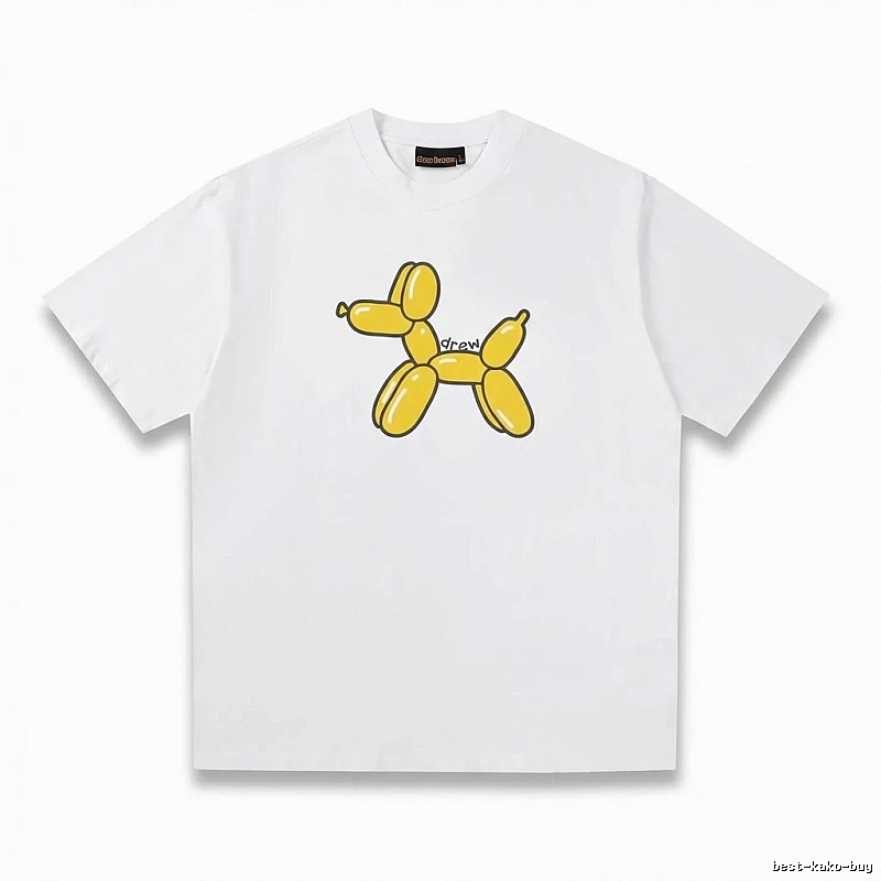 DREW Balloon Dog Simple White T-shirt