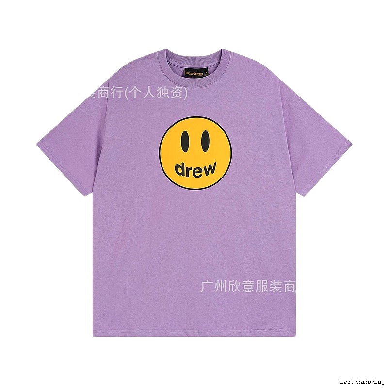 DREW Smile Street Style Purple Short Sleeve T-shirt