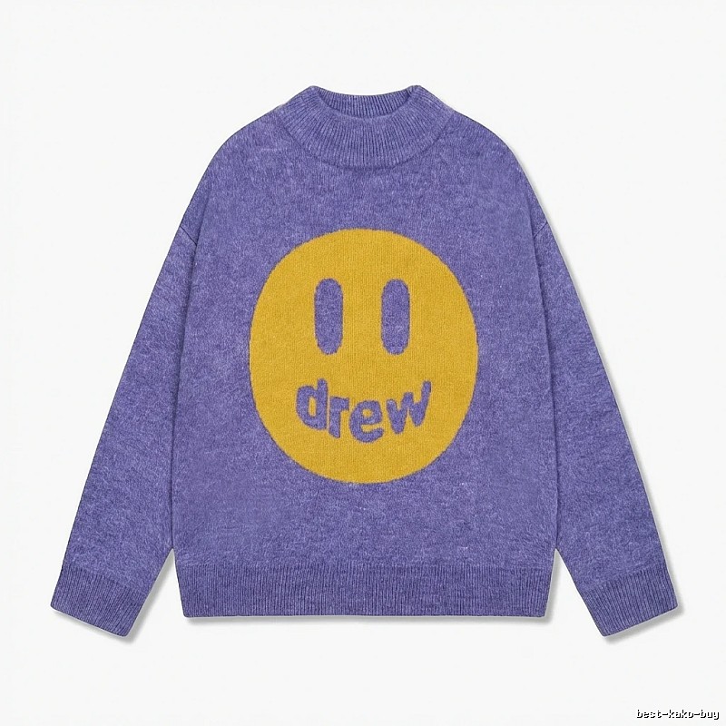 DREW Smiley Purple Sweater