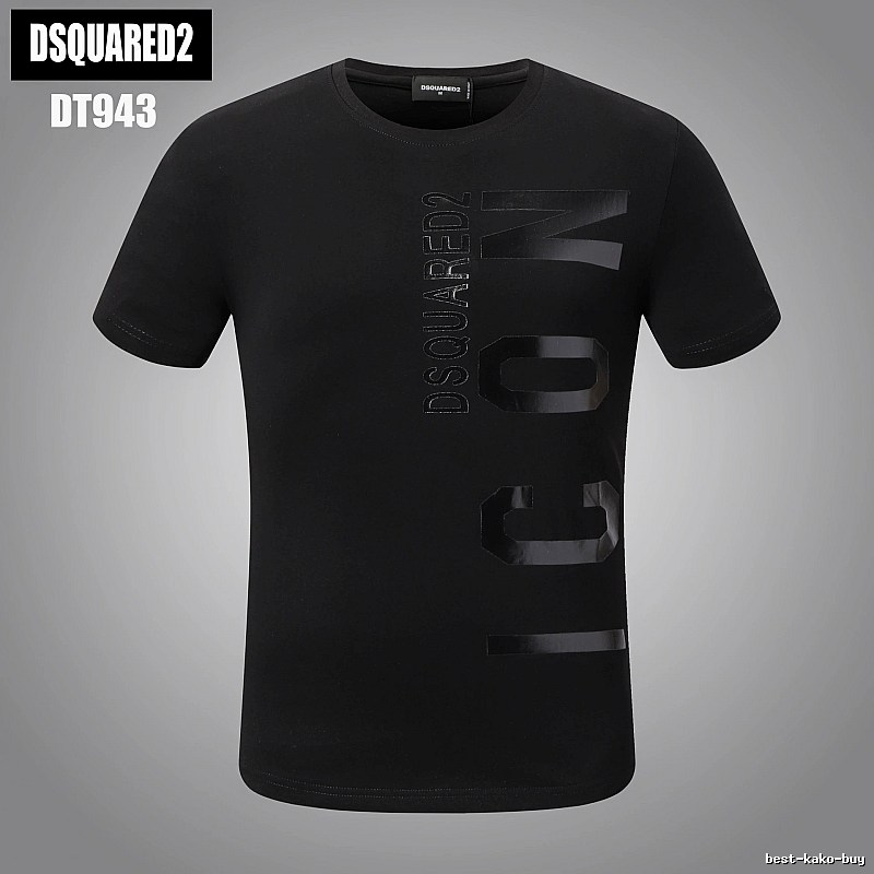 DSQUARED2 ICON Streetwear Black Short-sleeve T-shirt