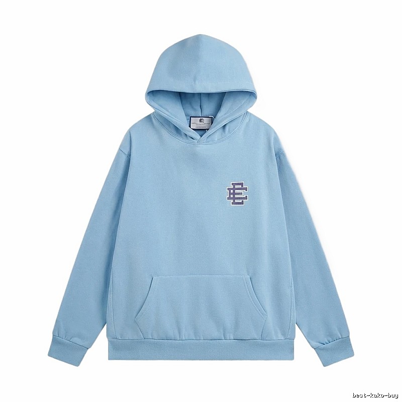 Eric Emanuel Classic Simple Style Blue Hoodie