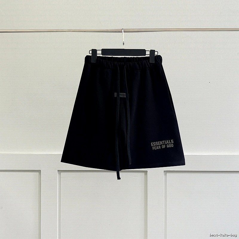 ESSENTIALS casual style black shorts