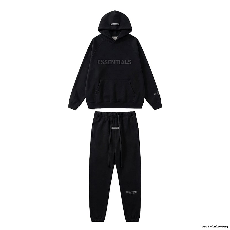 ESSENTIALS casual style black suit
