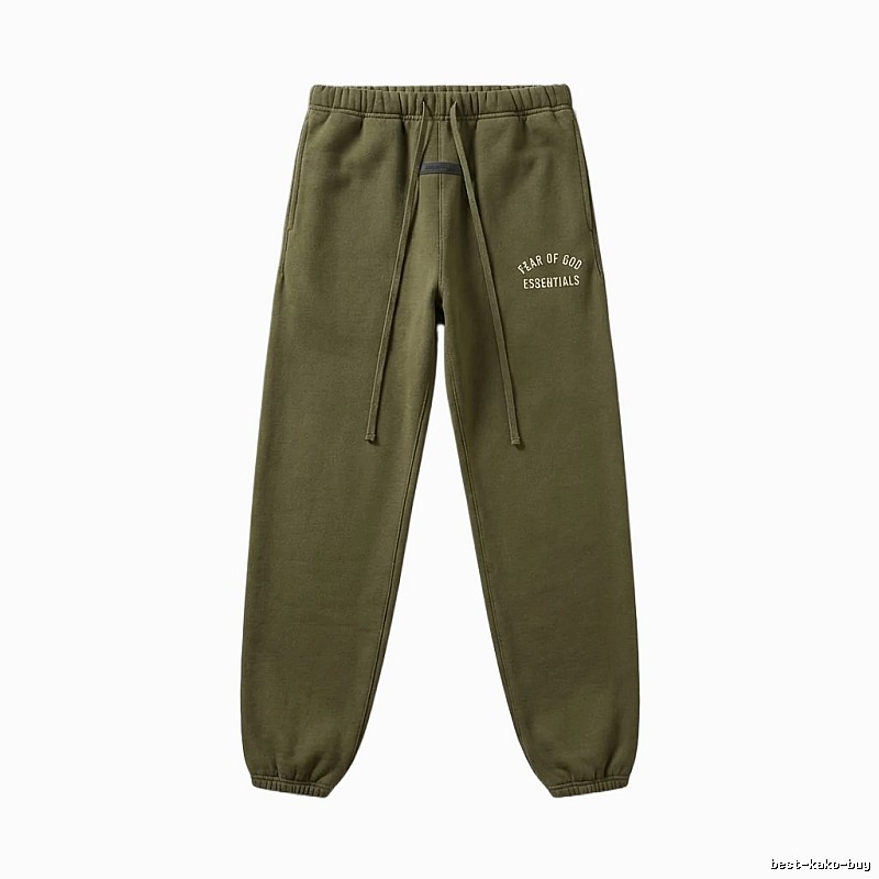 ESSENTIALS casual style olive green sweatpants