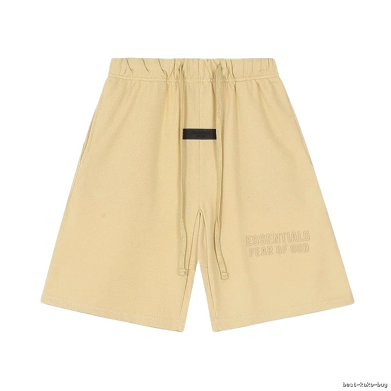 ESSENTIALS minimalist khaki shorts