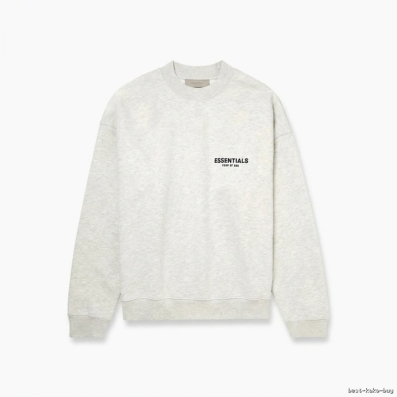 ESSENTIALS minimalist light gray sweatshirt