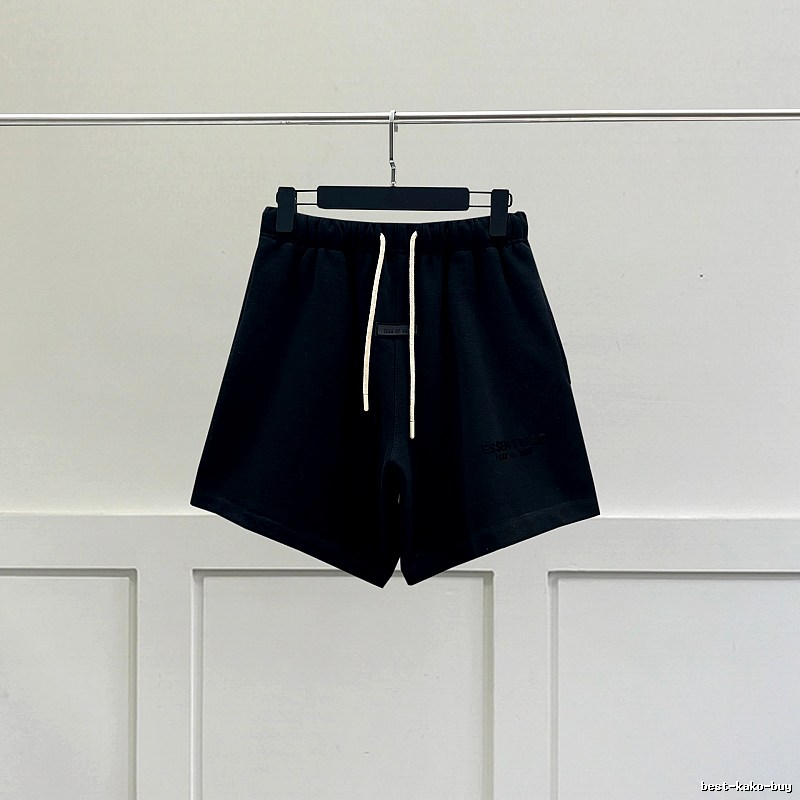 ESSENTIALS Minimalist Style Black Shorts