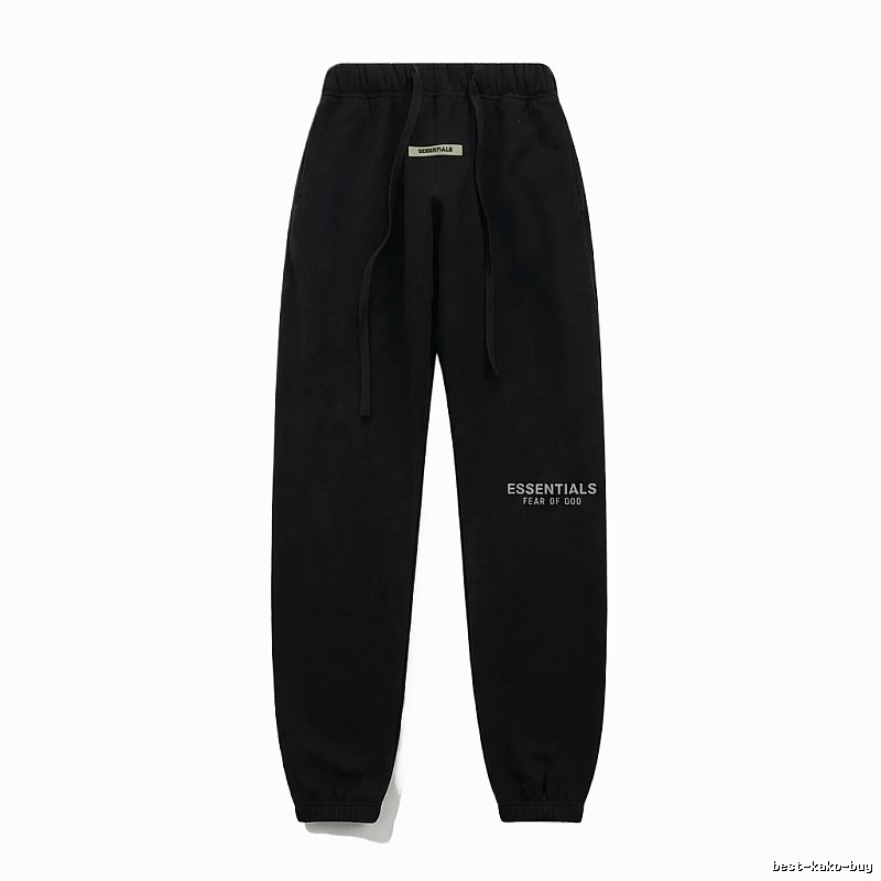 ESSENTIALS minimalist style black sweatpants