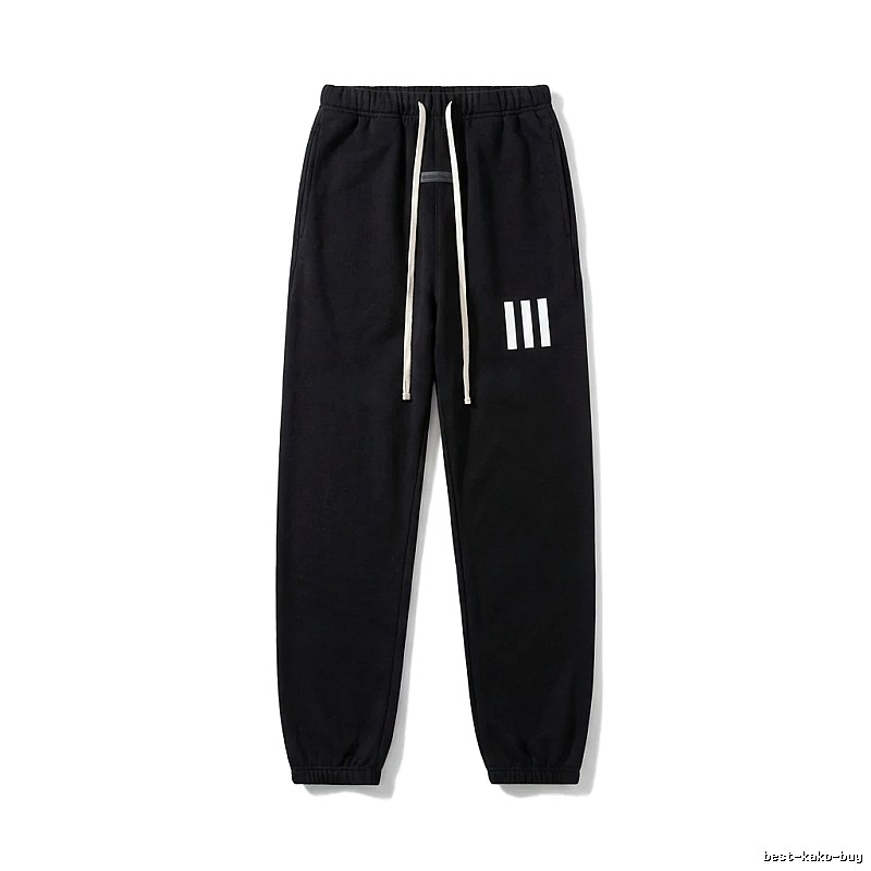 ESSENTIALS minimalist style black sweatpants