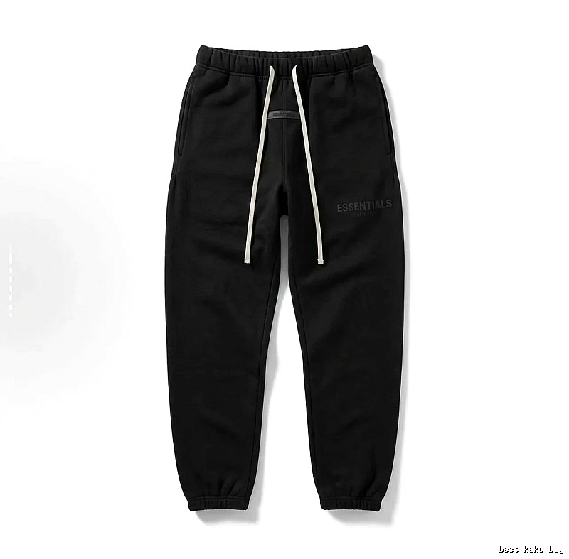ESSENTIALS minimalist style black sweatpants