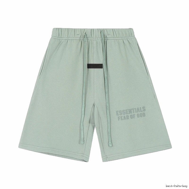 ESSENTIALS minimalist style light green shorts