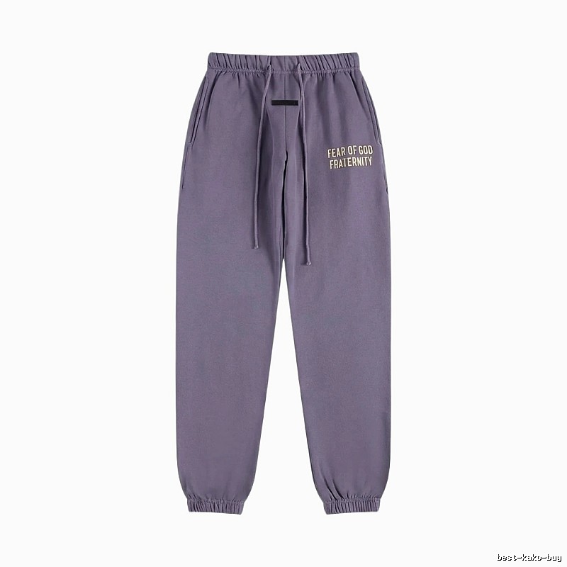 ESSENTIALS minimalist style light purple sweatpants