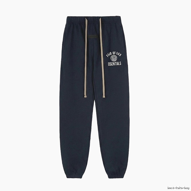 ESSENTIALS minimalist style navy blue sweatpants