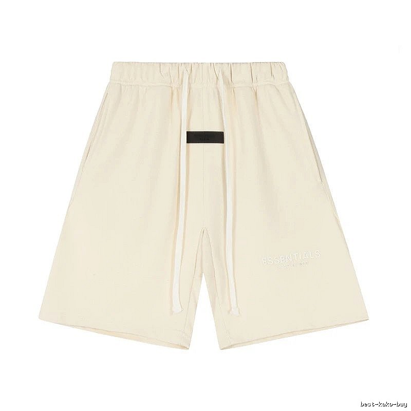 ESSENTIALS minimalist style off-white shorts