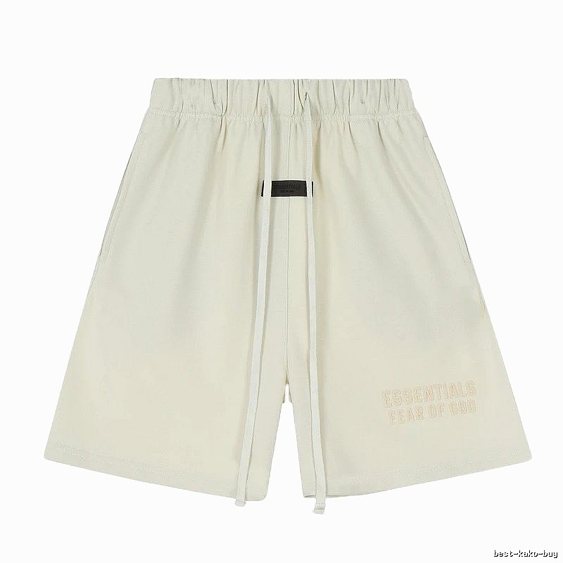 ESSENTIALS minimalist style off-white shorts