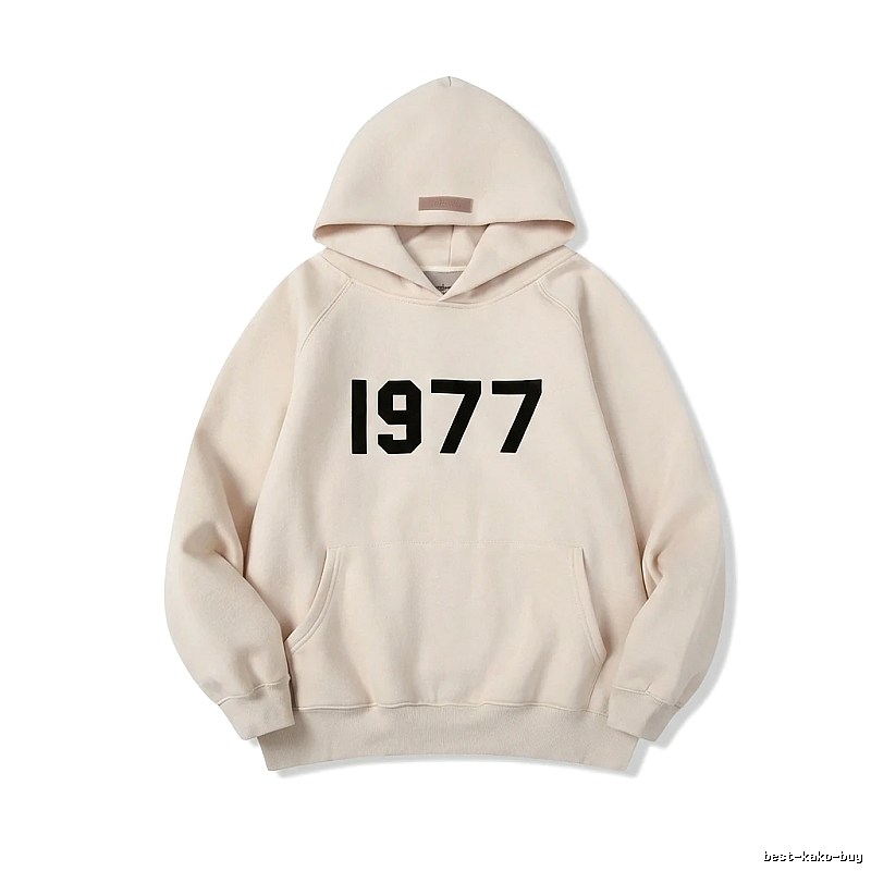 ESSENTIALS minimalist style off-white sweatshirt