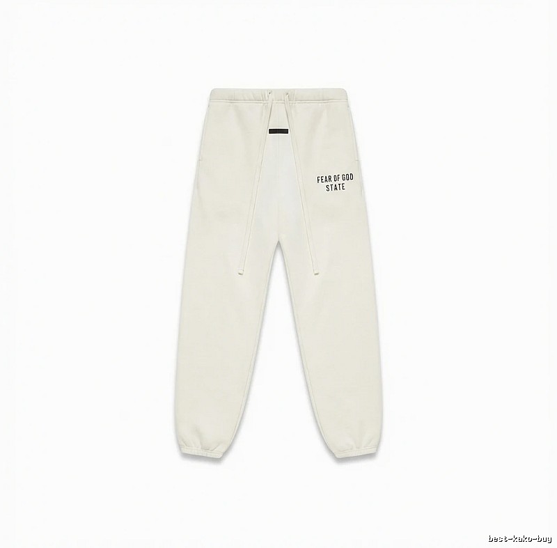 ESSENTIALS minimalist style white sweatpants