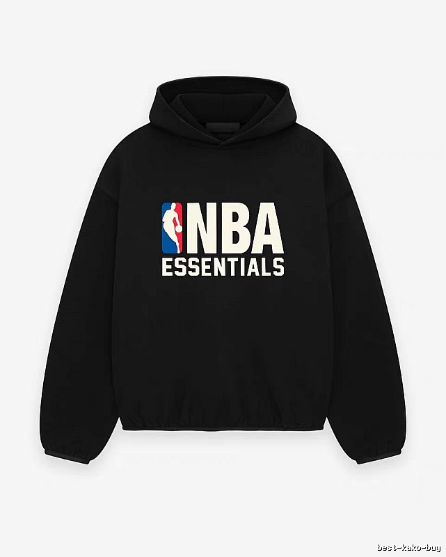ESSENTIALS NBA-style black hoodie