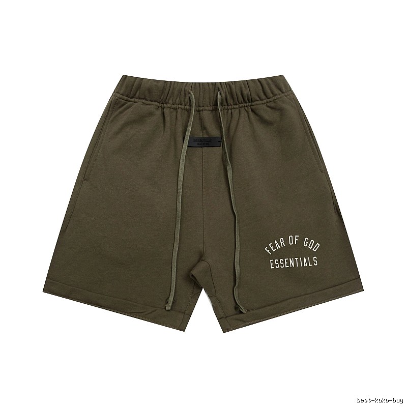 ESSENTIALS trendy brand army green shorts
