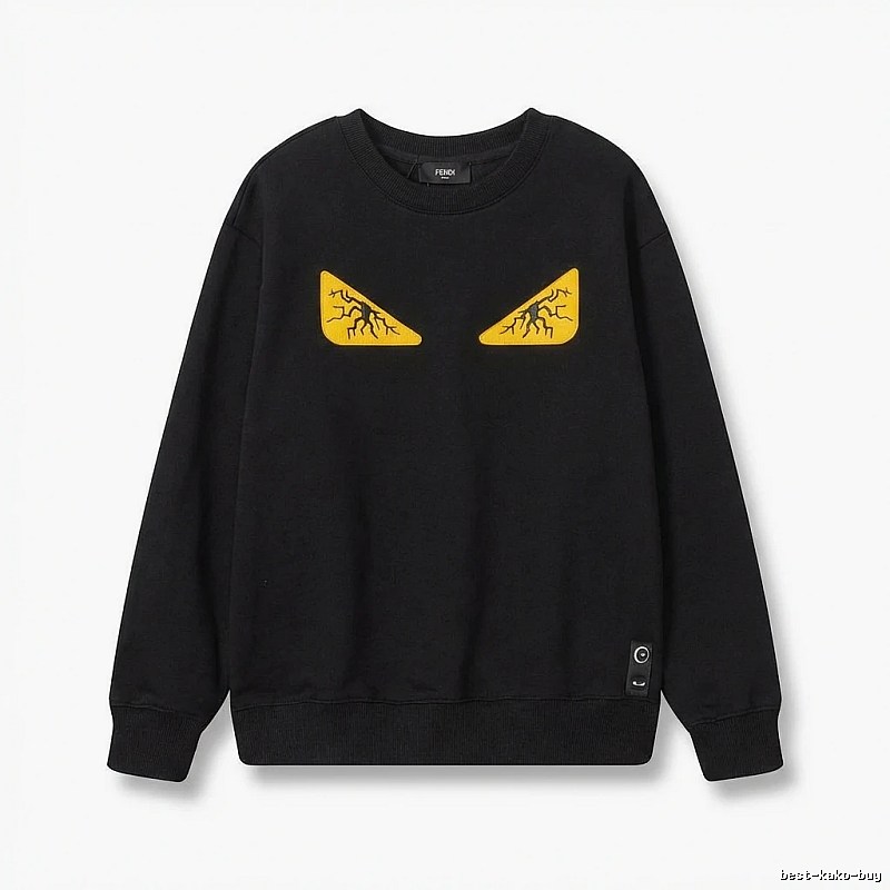 Fendi Monster Trendy Cool Black Sweatshirt