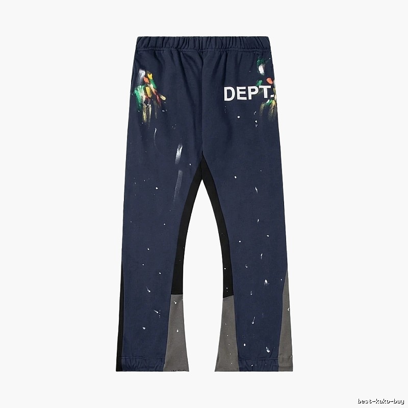 Gallery Dept graffiti-style navy blue pants