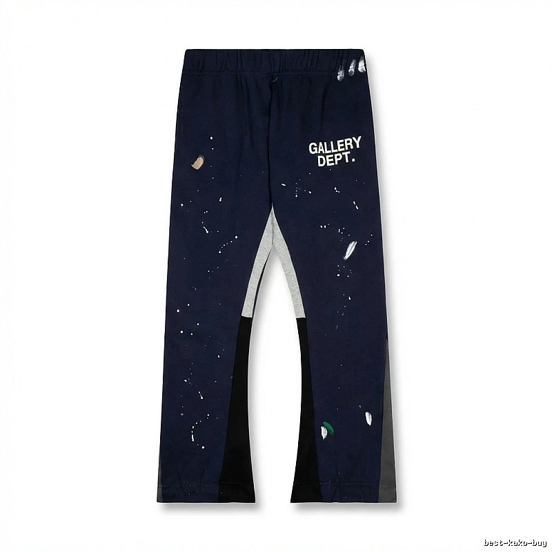 Gallery Dept graffiti-style navy blue pants