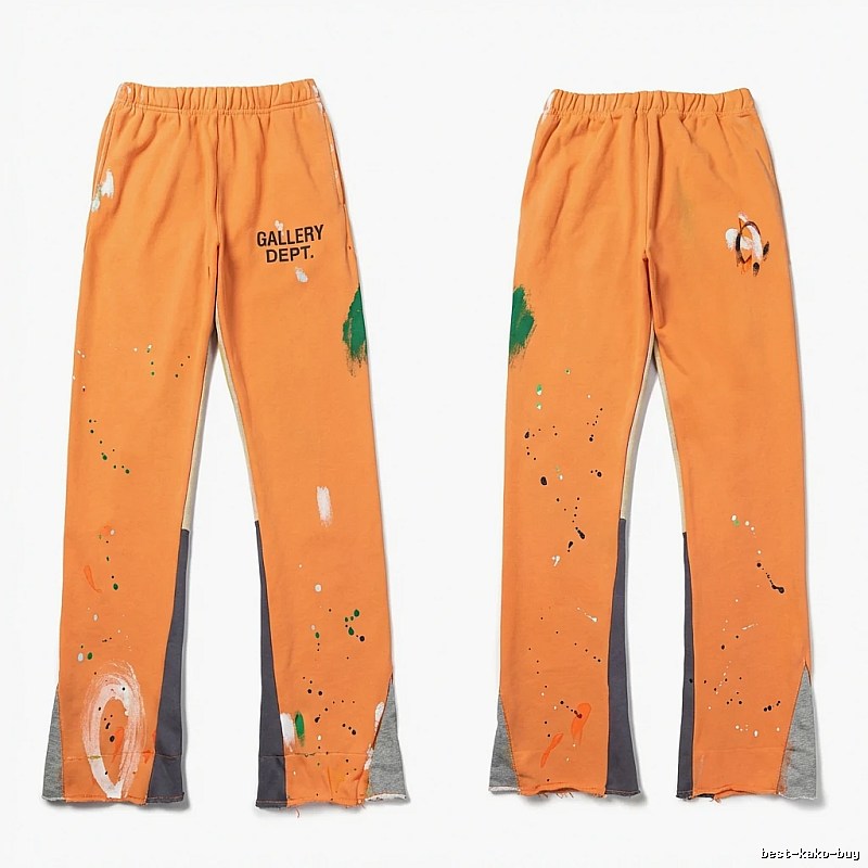 Gallery Dept Graffiti Style Orange Pants