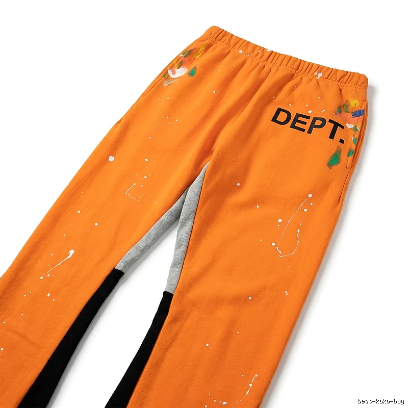 Gallery Dept Graffiti Style Orange Pants