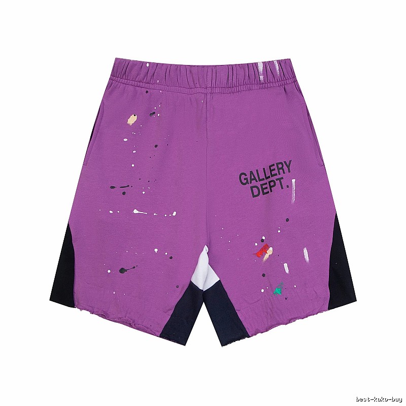Gallery Dept. graffiti-style purple shorts