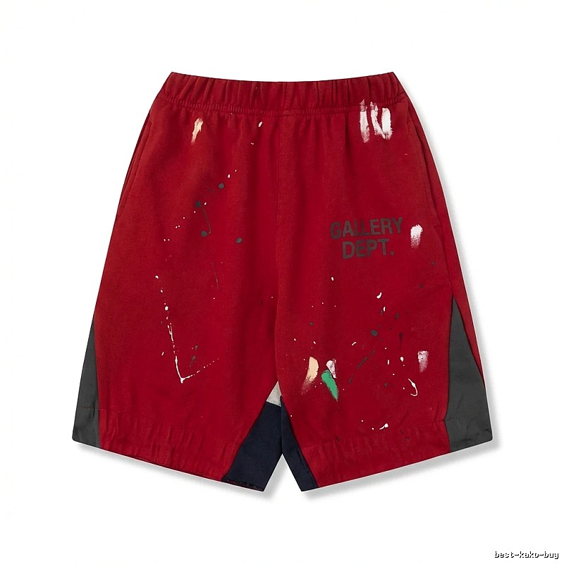 Gallery Dept Red Graffiti Style Shorts