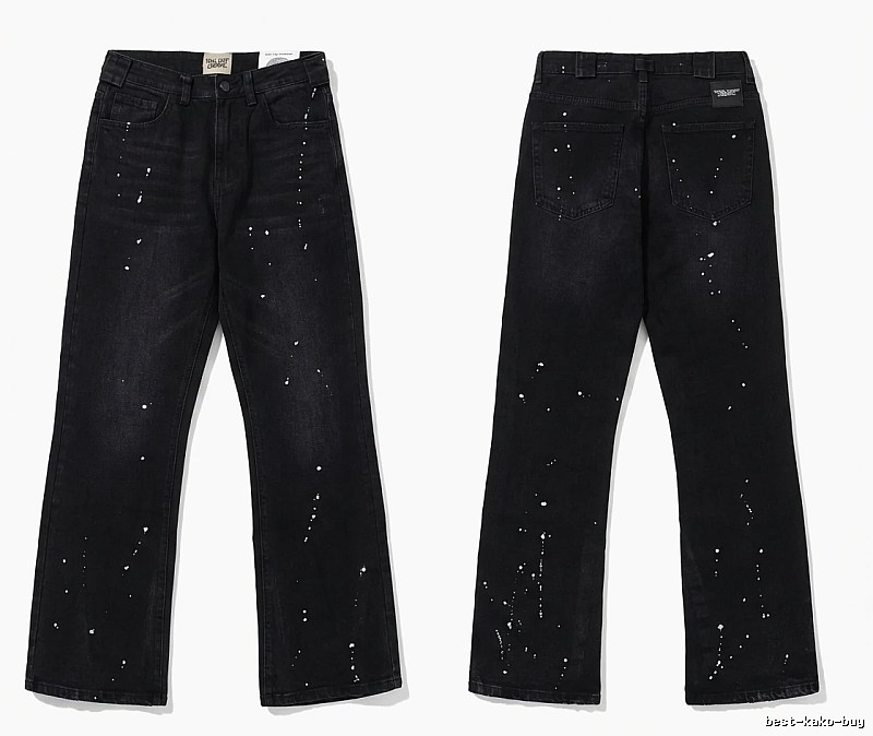 Gallery Dept Splatter-paint Style Black Jeans