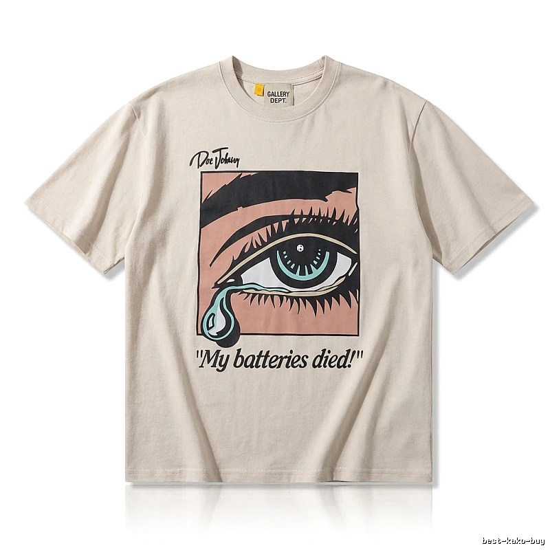 Gallery Dept Tearful Print Light Beige T-shirt