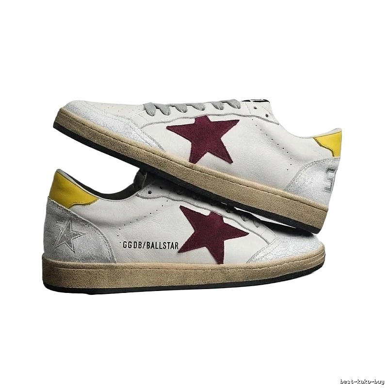 Golden Goose Ballstar retro-style white shoes