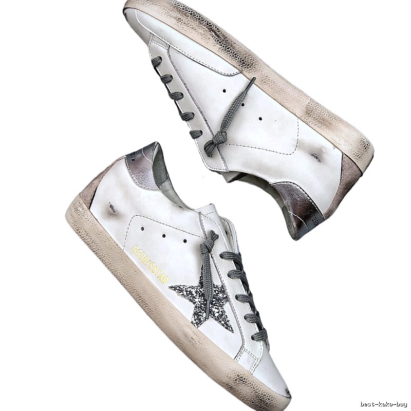 Golden Goose Dirty Star Retro Style White