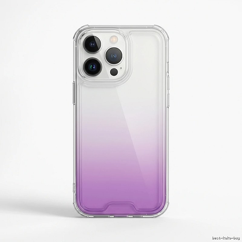 Gradual-transparency iPhone case of trendy brand