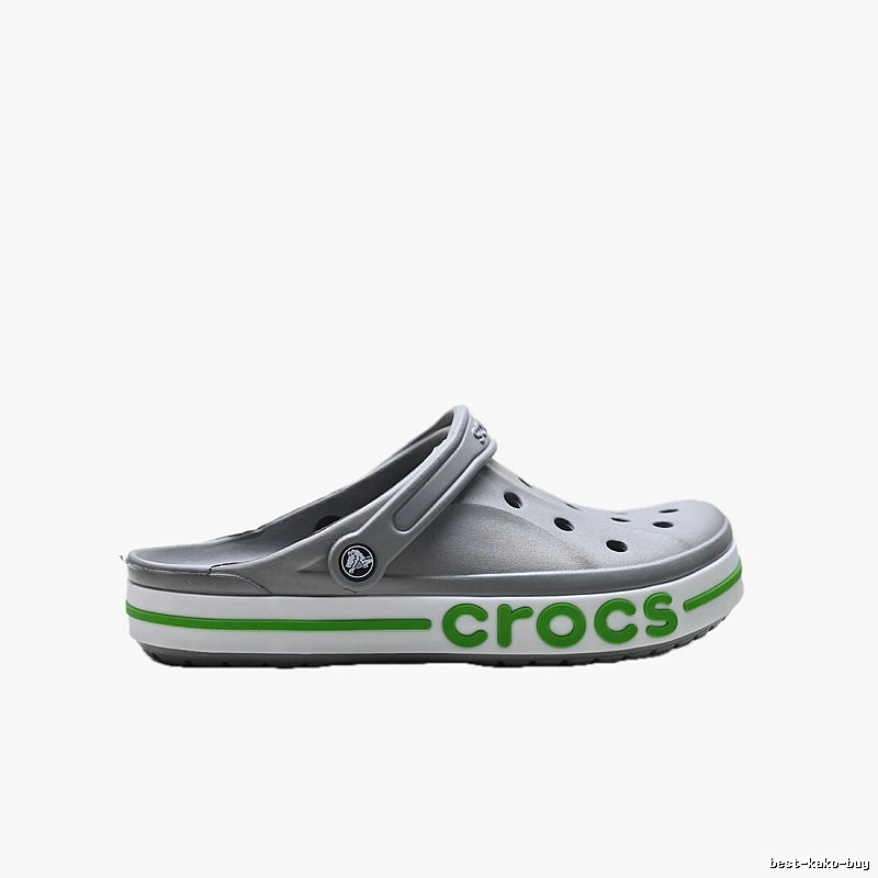 Gray trendy style of Crocs clogs