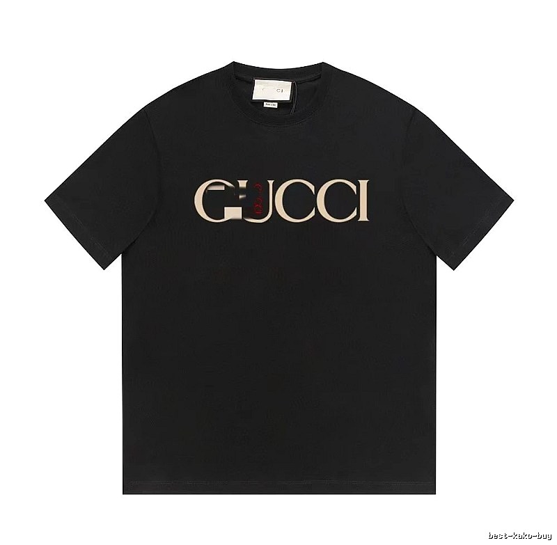 Gucci Classic Print Vintage Style Black T-Shirt