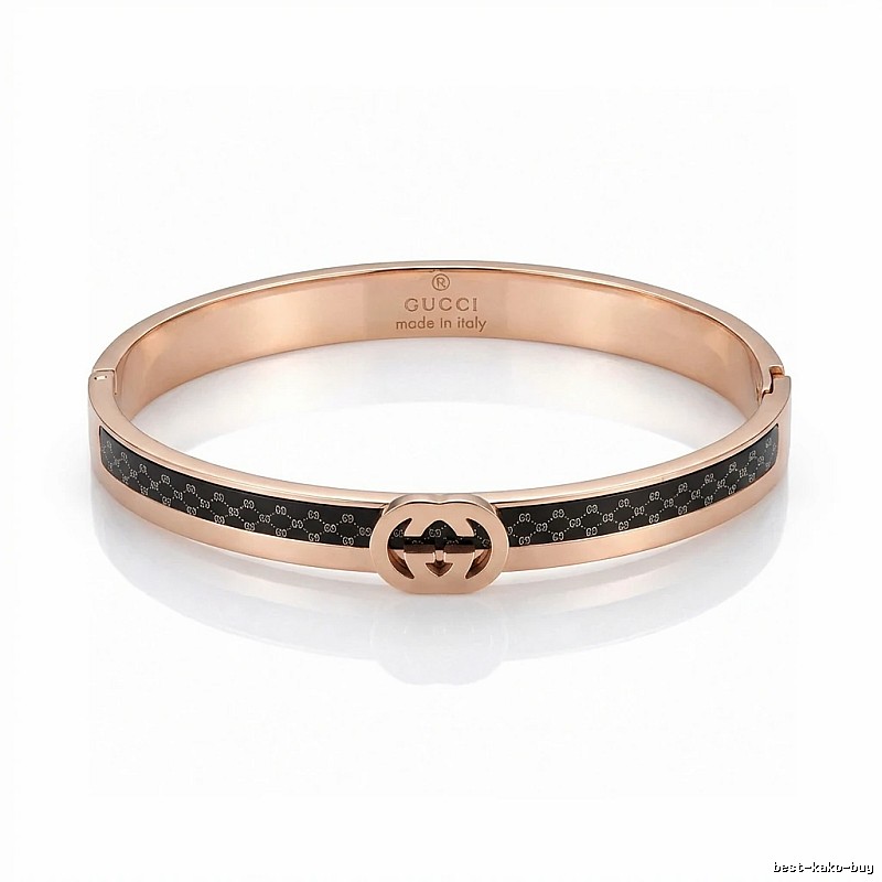 Gucci Double G Vintage Rose Gold Bracelet